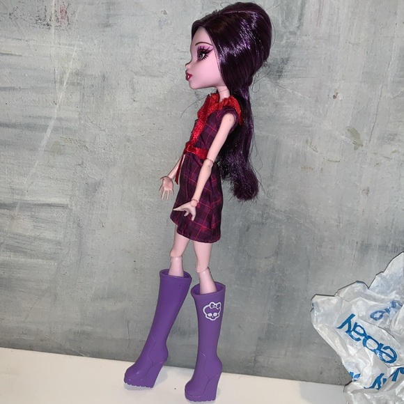Nwots 2015 G2 Monster High Doll Elissabat Ghoulebrities in London Purple Hair - Picture 6 of 14